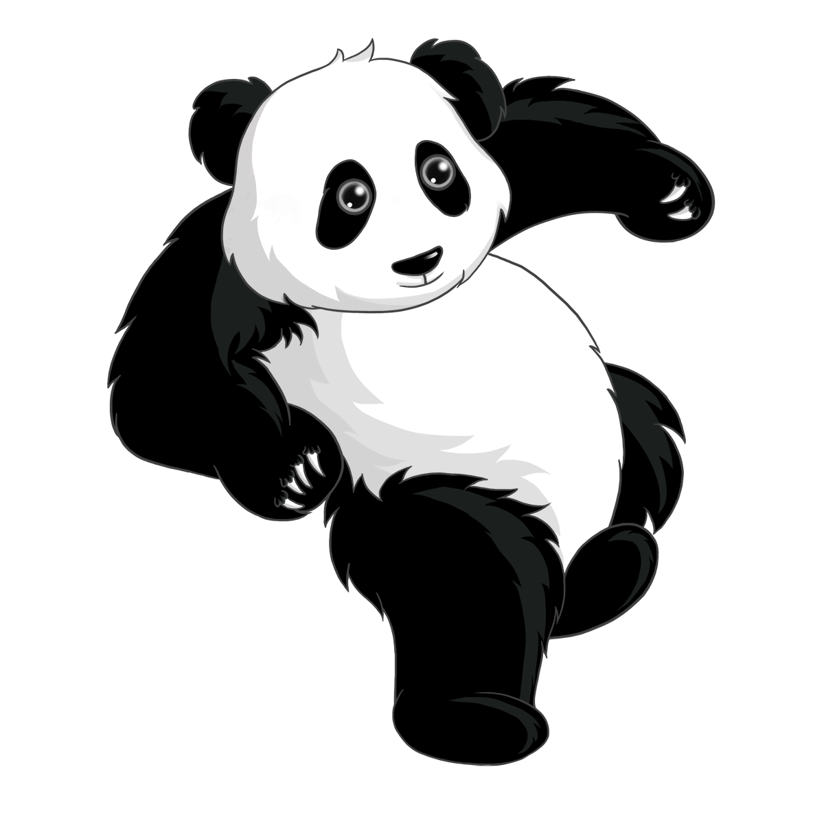 Giant Panda Png Hd Isolated (indigo, black, lavender, white)