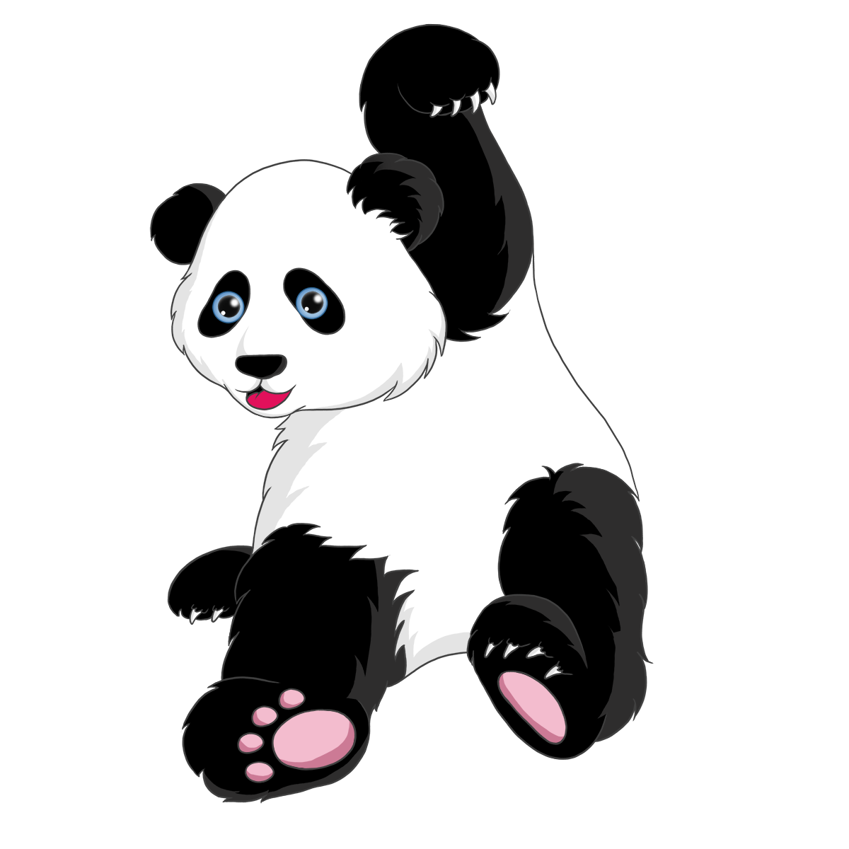 Giant Pandas Png Hd Isolated (white, indigo, lavender, black, silver)