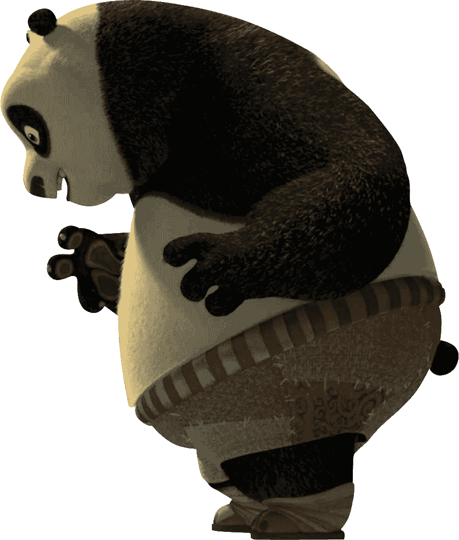 Giant Pandas Png Isolated Hd (black)