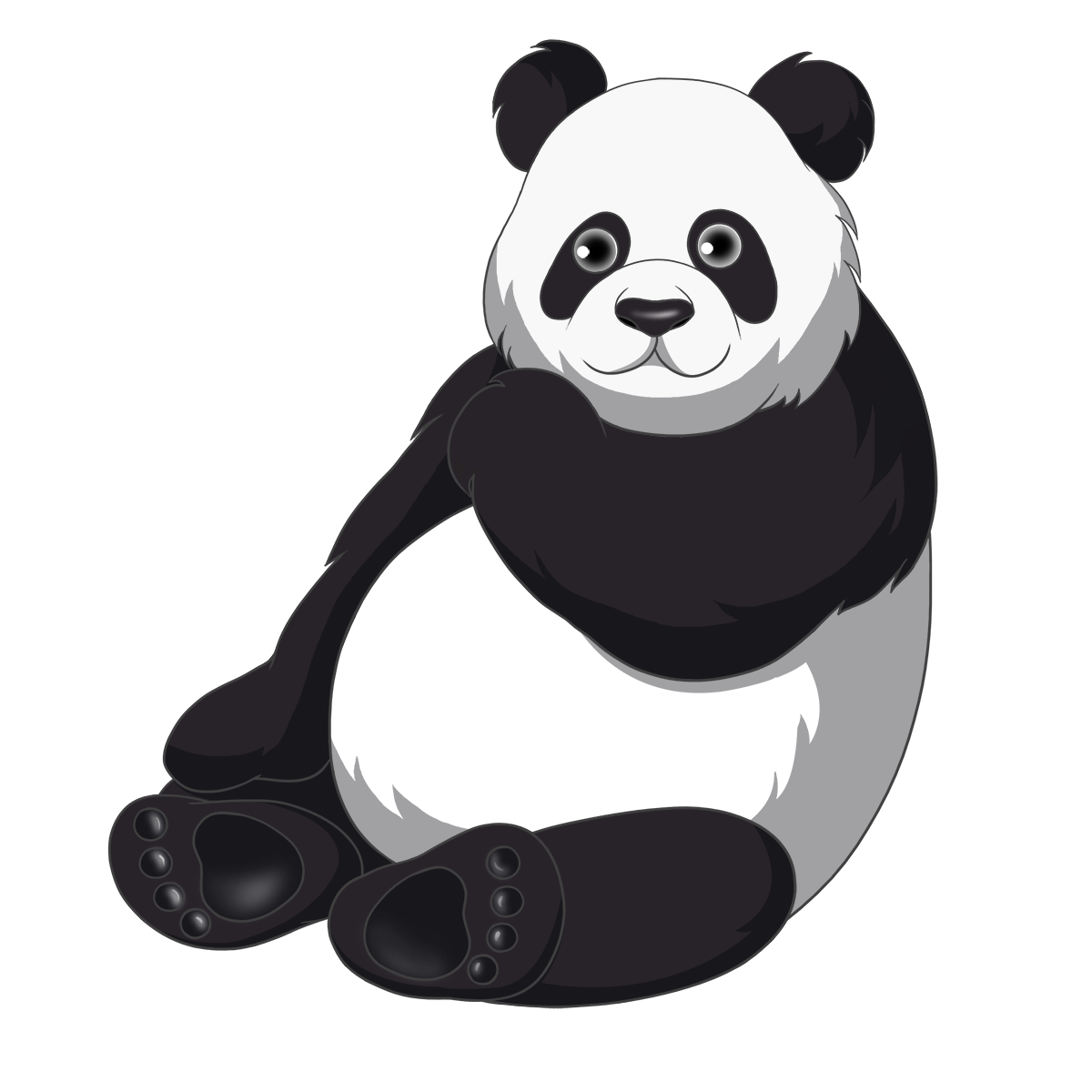 Giant Pandas Png Photo (white, indigo, lavender, black, silver)