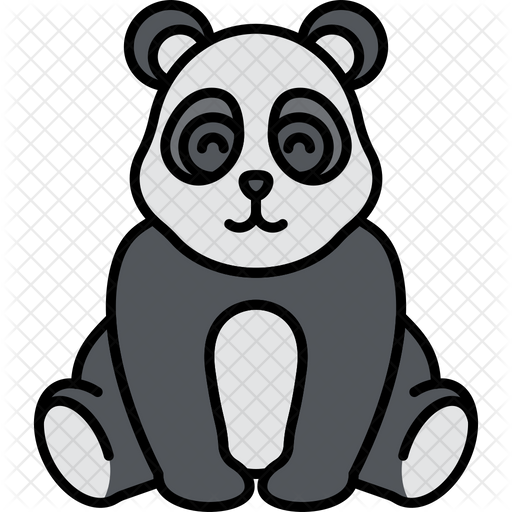 Giant Pandas Png Picture (black, gray, lavender)