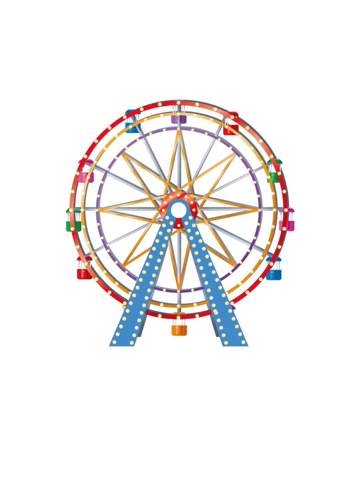 Giant Wheel Png Background Image (teal, black)