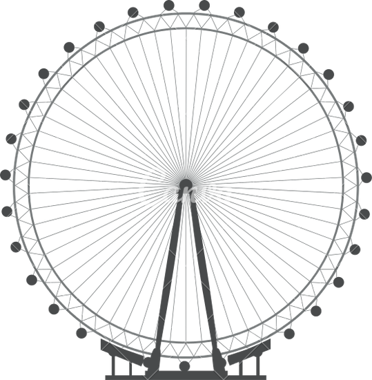 Giant Wheel Png Photo (indigo, black, gray)