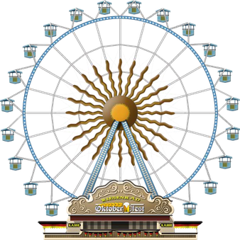 Giant Wheel Png Transparent Image (black, gray)