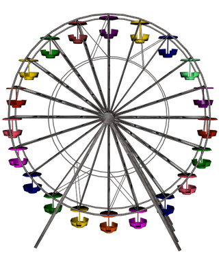 Giant Wheel Transparent Background (black)