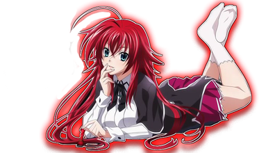 Rias Gremory Png Clipart (indigo, black, white)