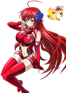 Rias Gremory Png File (red, black)