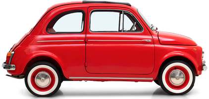 Fiat 500 Transparent Png (black, red, lavender)