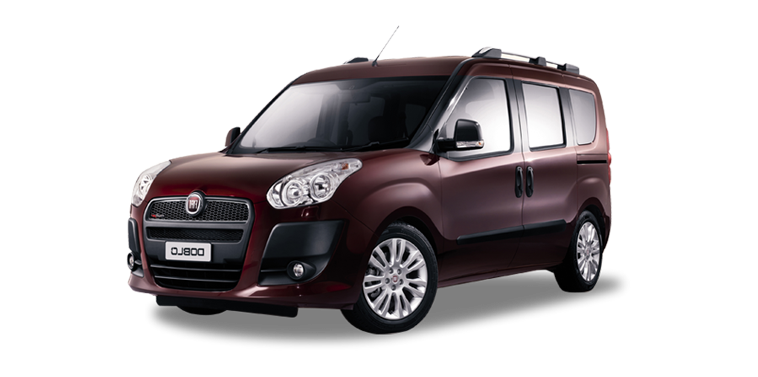 Fiat Doblo Van Cherry Transparent Png (silver, indigo, black, gray, white)