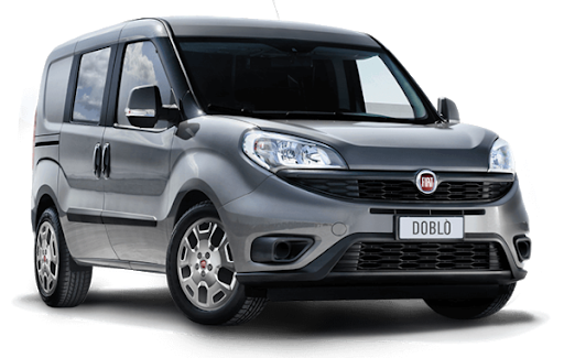 Fiat Doblo Van Front View Transparent Png (black)