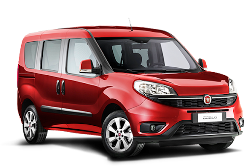 Fiat Doblo Van Red Photo Transparent Png (black, white)