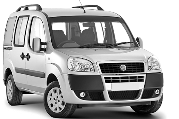 Fiat Doblo Van Silver Transparent Png (lavender, silver, indigo, black, gray)