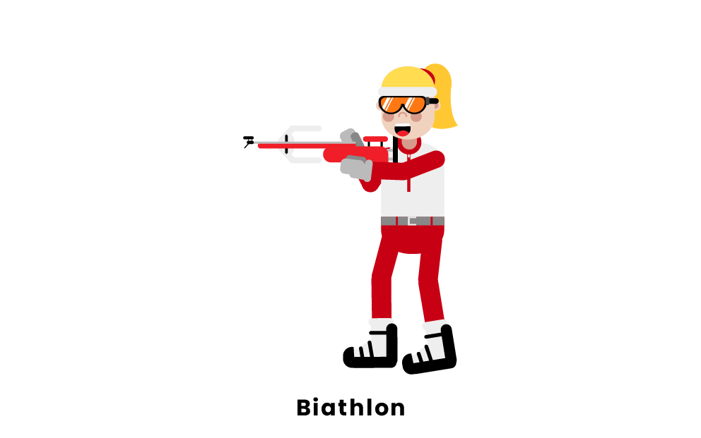 Biathlon Png Isolated Photos (lavender, black, gray, red)