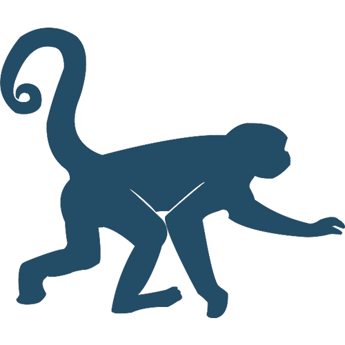 Gibbon Png Hd (teal, white, lavender, black, silver)