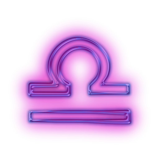 Libra Png File (white, purple, purplish red)