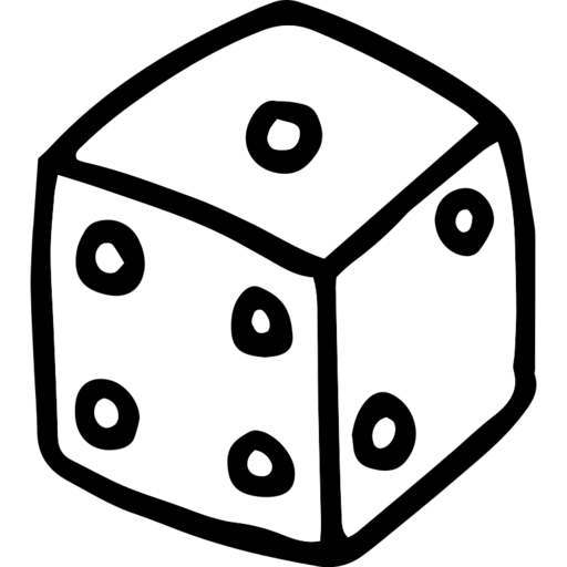 Dice1 Free Png Icon Download (white, lavender, black)