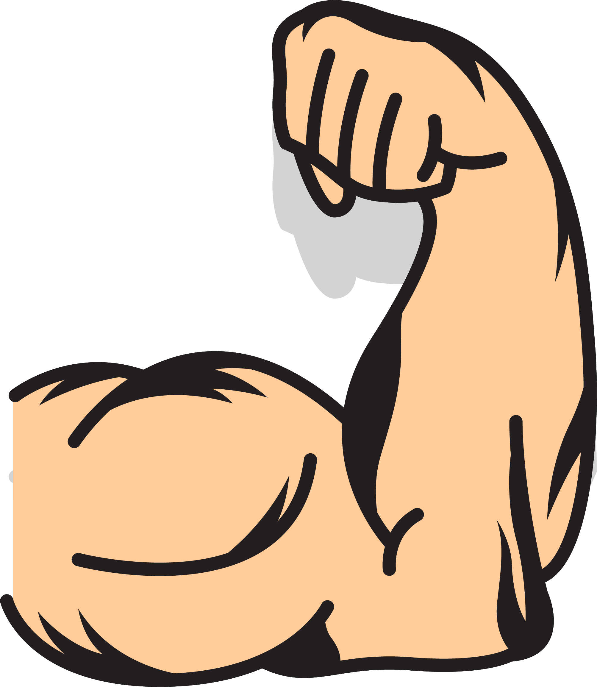 Biceps Muscle Png Free Download (pink, black)