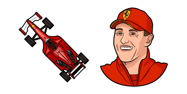 Michael Schumacher Png Pic (red, pink, black, salmon)