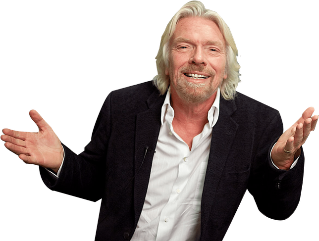 Richard Branson Png Hd (black)