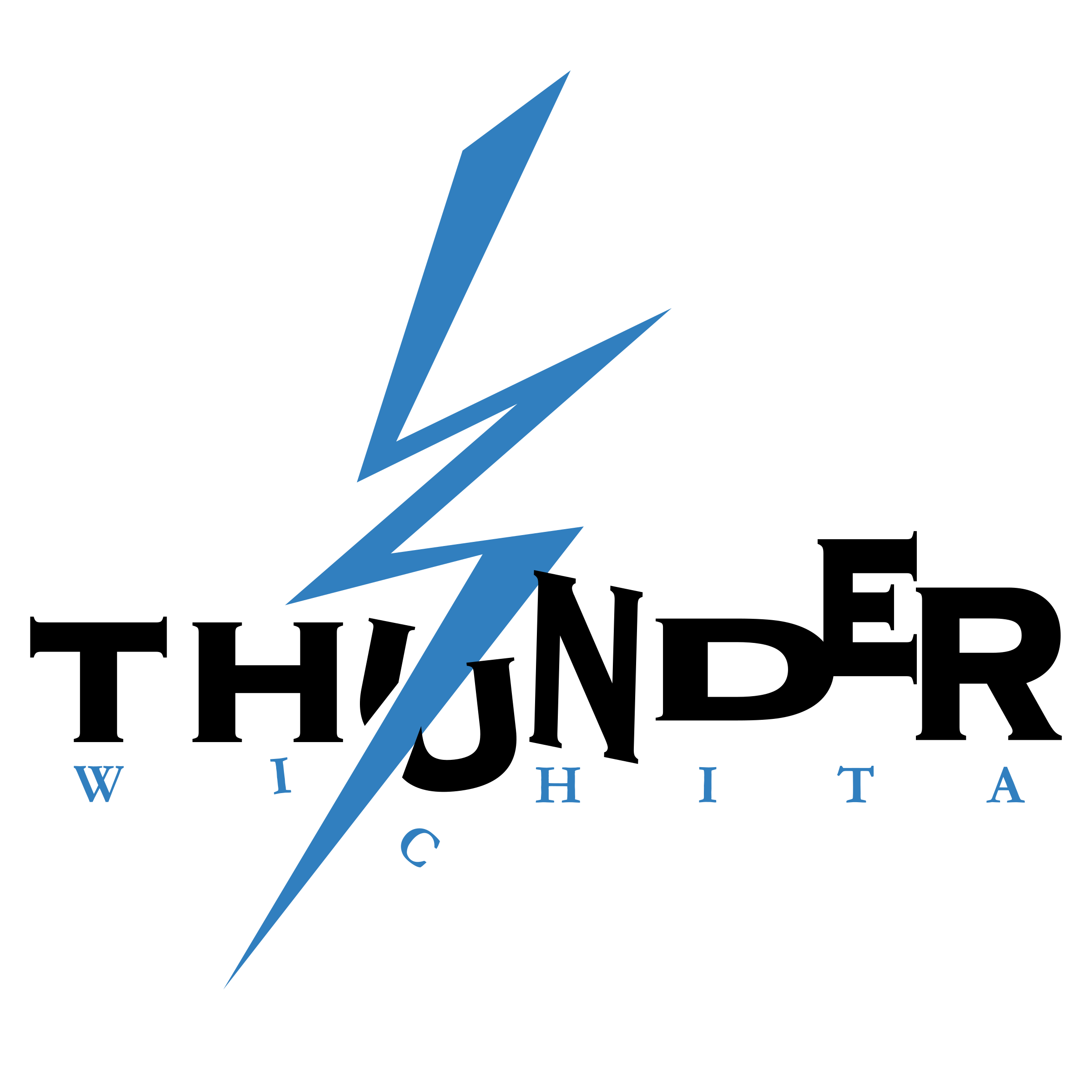 Wichita Thunder Png Pic (teal, black)