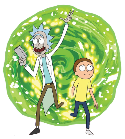 Rick And Morty Wallpaper Png Hd (gray, pink, black, silver, white)