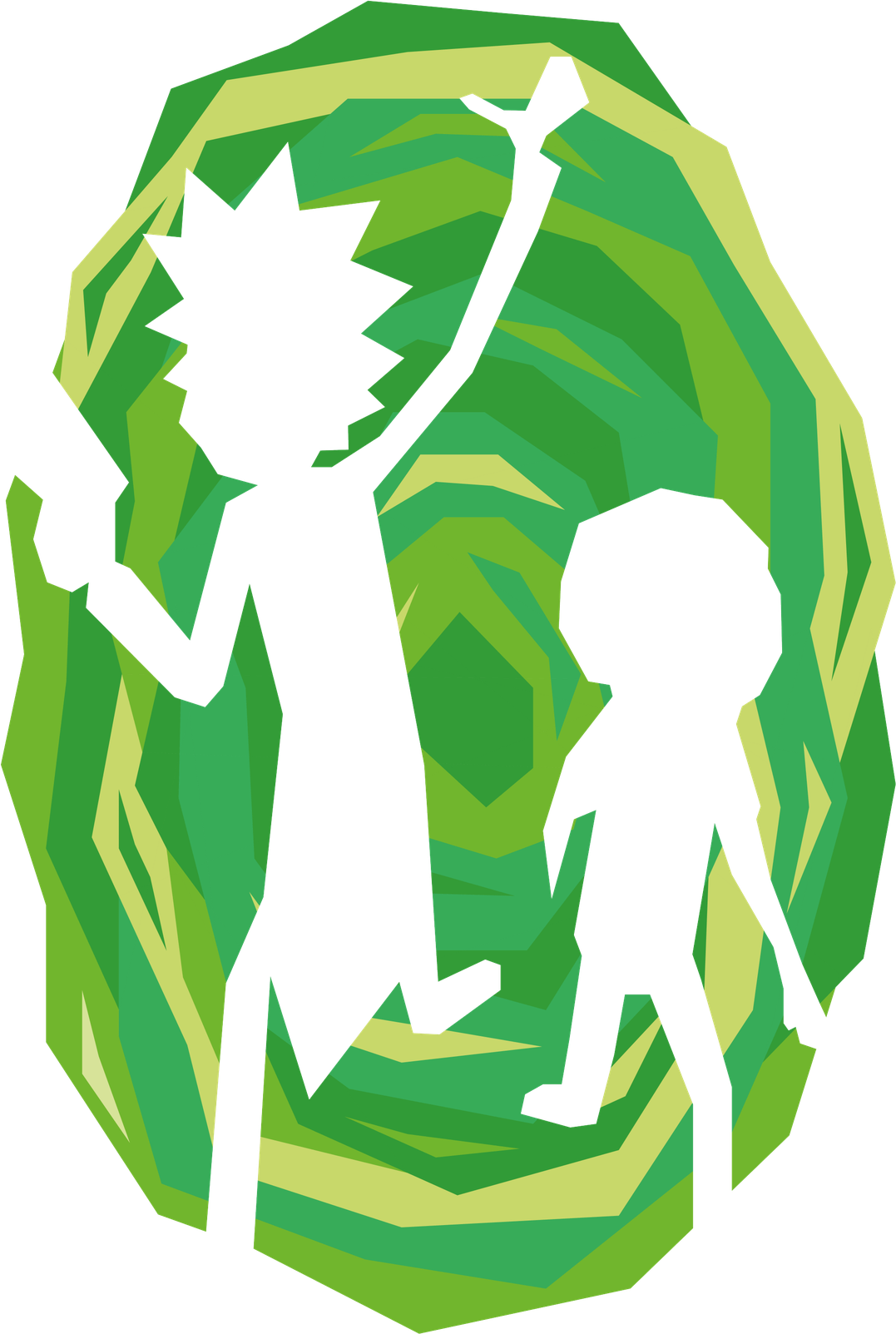 Rick And Morty Wallpaper Png Isolated File (teal, olive, green, black)