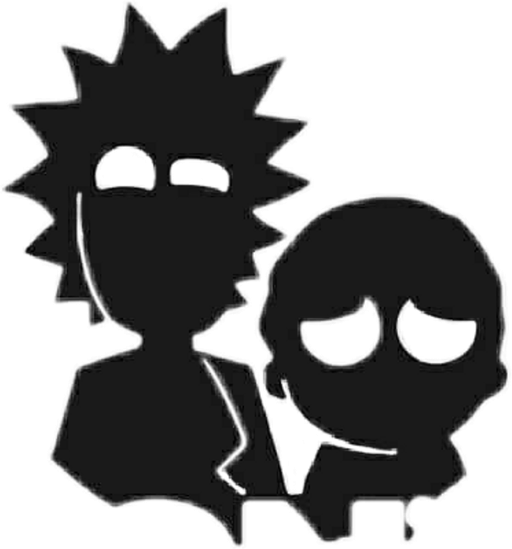 Rick And Morty Wallpaper Png Transparent (black)