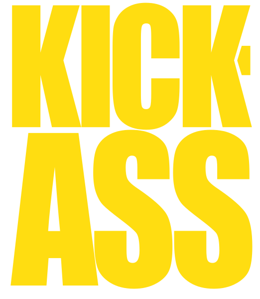 Kick Ass Logo Png Image (orange, black, gold)