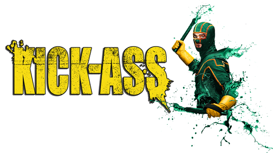 Kick Ass Logo Png Pic (black, gold)