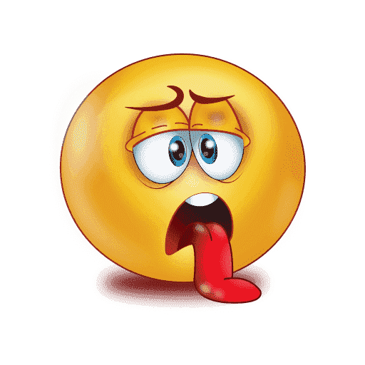 Sick Emoji Png Photos (red, orange, white, gray)