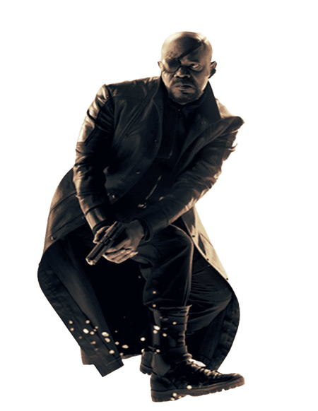 Nick Fury Background Png (black)