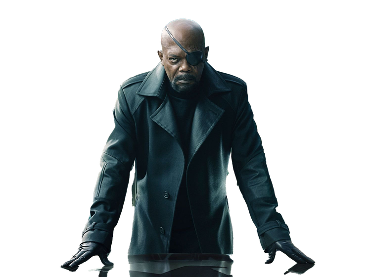 Nick Fury Png File (black)