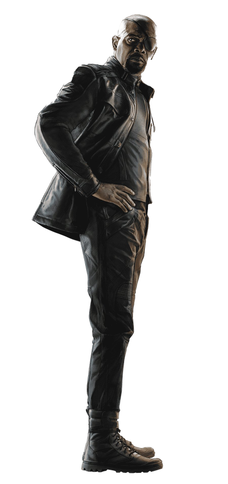 Nick Fury Transparent Images Png (black)