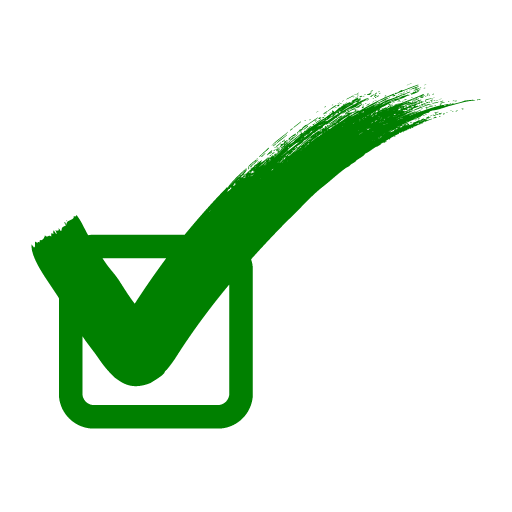 Tick Green Check Mark Png Pic (black, green)