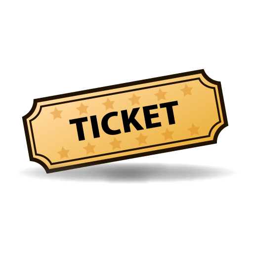 Ticket Png File (black, gray, salmon)