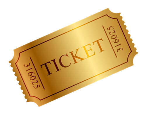 Ticket Png Free Image (olive, salmon, gray, pink)