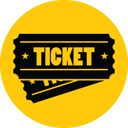 Ticket Png Transparent (black, gold)