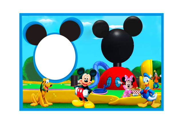 Mickey Mouse Frame Png Hd Isolated (red, greenish blue, black, teal)