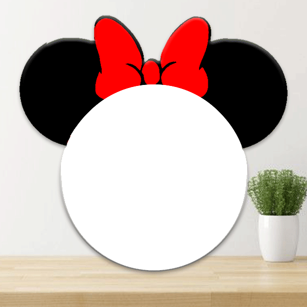 Mickey Mouse Frame Png Image (red, beige, lavender, black, white)