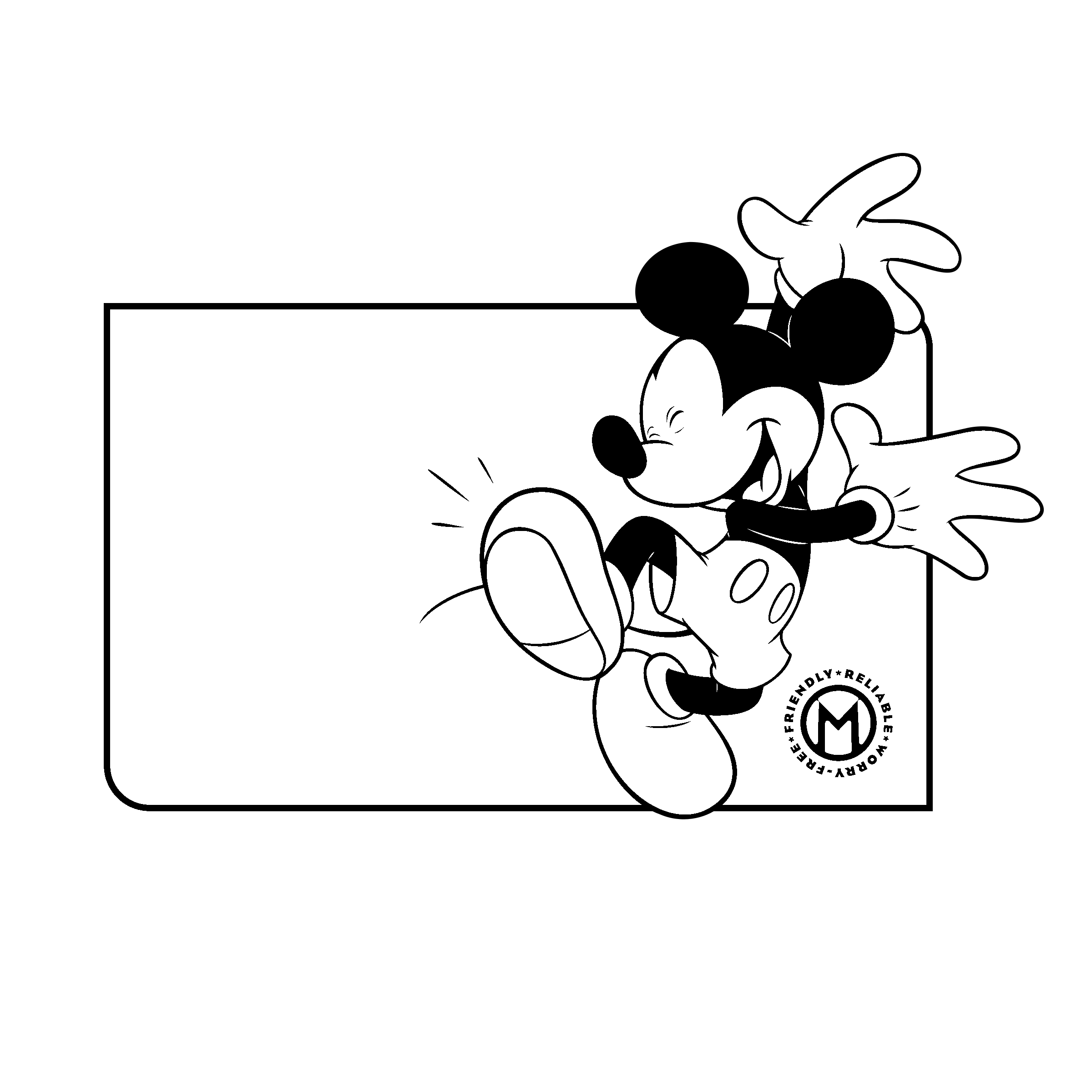 Mickey Mouse Frame Png Photos (white, silver, lavender, black)