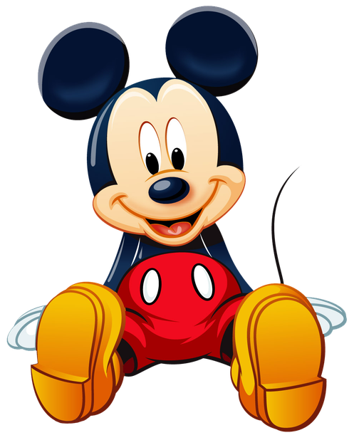 Mickey Mouse Png Clipart (red, maroon, black, orange, white)