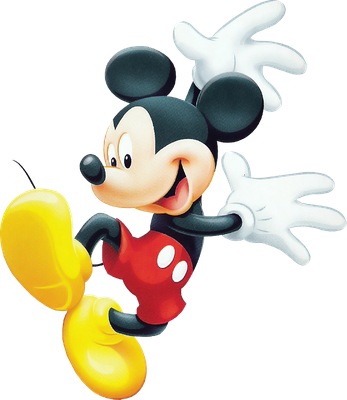 Mickey Mouse Png File (white, black)