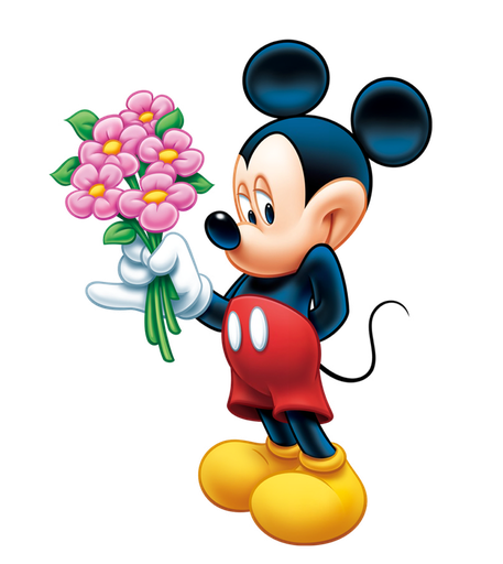 Mickey Mouse Transparent Png (white, black)