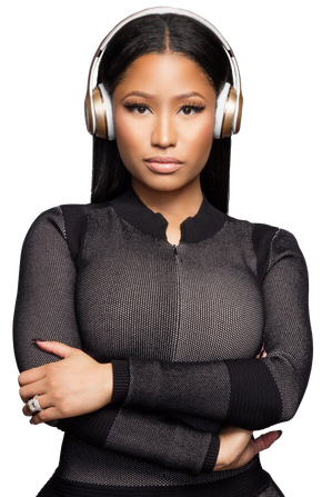 Nicki Minaj Png Clipart (indigo, black, gray)