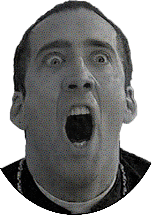 Nicolas Cage Png Clipart (black)