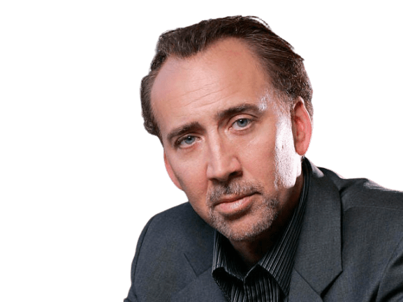 Nicolas Cage Png Photo (gray, indigo)