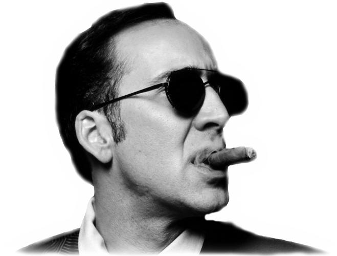 Nicolas Cage Png Picture (white, black)