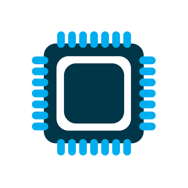 Microcontroller Transparent Png (white, greenish blue, navy)