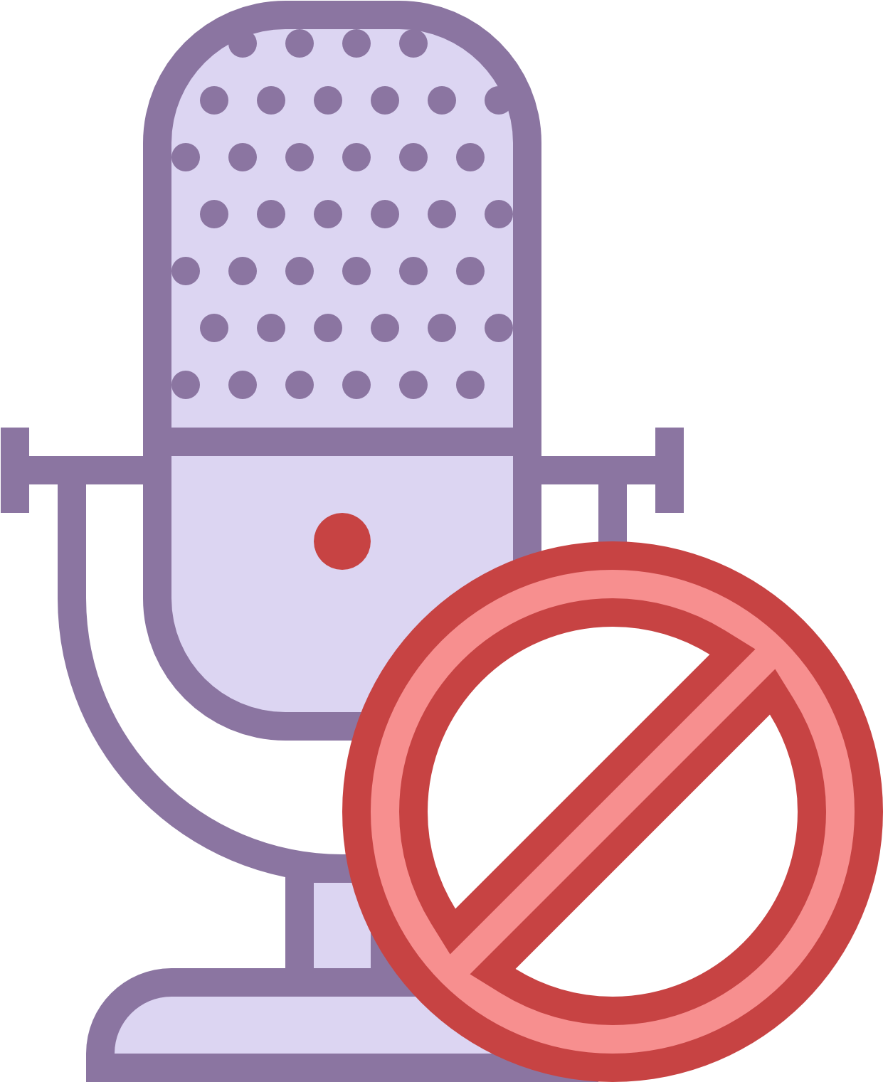 Microphone Mute Png Picture (chocolate, gray, black, lavender, salmon)