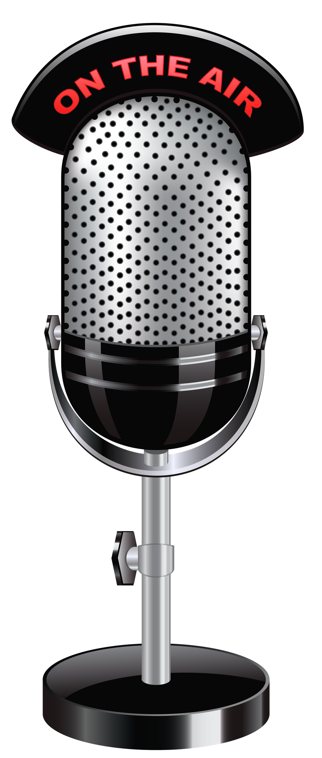 Microphone Png Clipart Background (gray, black, silver)